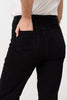 Black | Denim High Waist Flared Jeans
