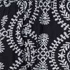 Black | Printed Smocked Waist Harem Pants