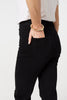 Black | High Waist Bootcut Straight Jeans
