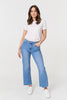 Blue | High Waist Straight Leg Denim Jeans
