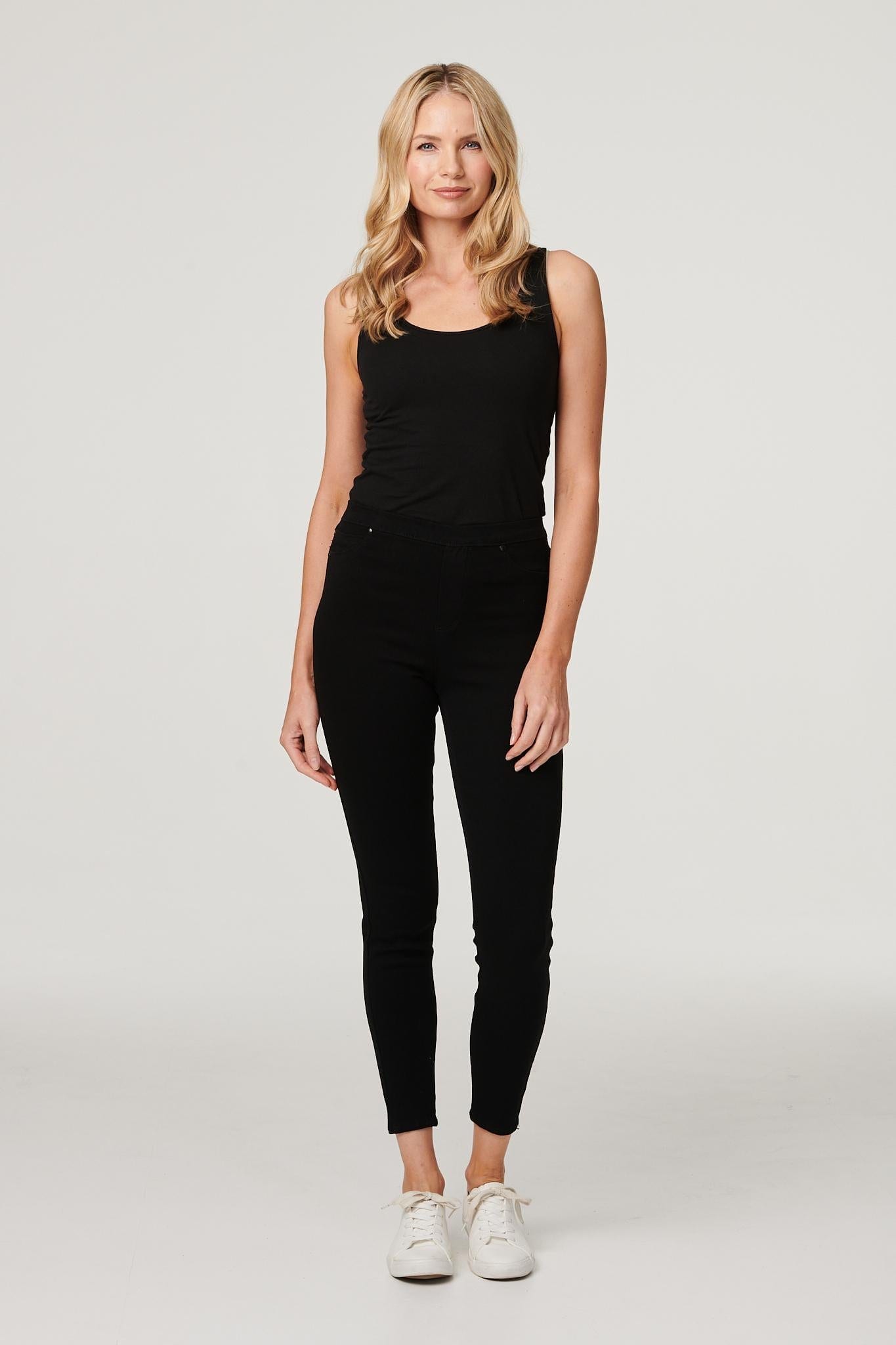 Black | Denim Ankle Length Jeggings