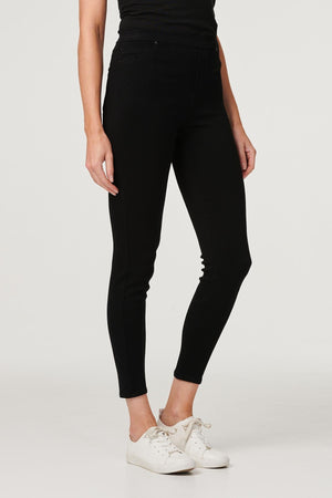 Black | Denim Ankle Length Jeggings