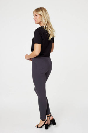Grey | Denim Ankle Length Jeggings