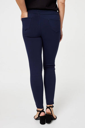 Navy | Denim Ankle Length Jeggings