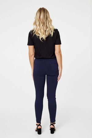 Navy | Denim Ankle Length Jeggings