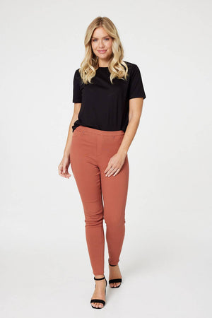 Rust | Denim Ankle Length Jeggings