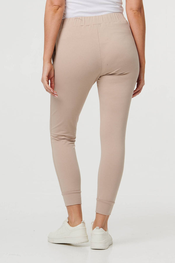 Stone | Adjustable Drawstring Waist Slim Joggers
