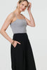 Black | High Waist Relaxed Ruched Leg Trousers