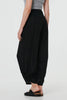Black | High Waist Relaxed Ruched Leg Trousers