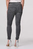 Dark Grey | Plain Skinny Tie Waist Trousers