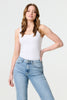Blue | Floral Pocket Patch Straight Fit Jeans
