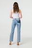 Blue | Floral Pocket Patch Straight Fit Jeans
