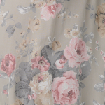 Brown | Floral Ruched Waist Harem Trousers