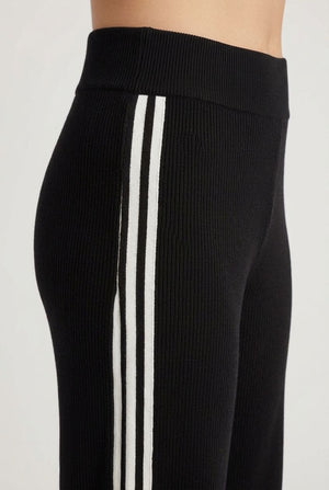 Black | Stripe Straight Leg Tracksuit Trousers
