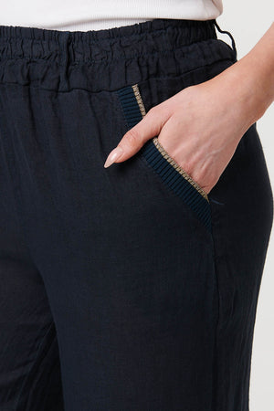 Grey | High Waist Wide Ankle Length Trousers