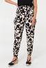 Black | Printed Shirred High Waist Harem Pants
