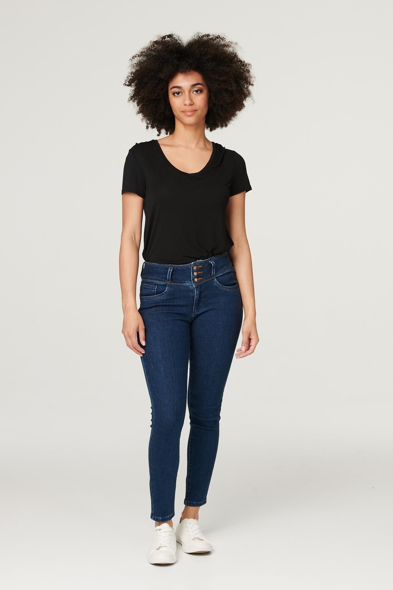 Blue | Denim High Waist Skinny Jeans