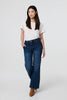 Blue | Denim Pocket Detail High Waist Jeans
