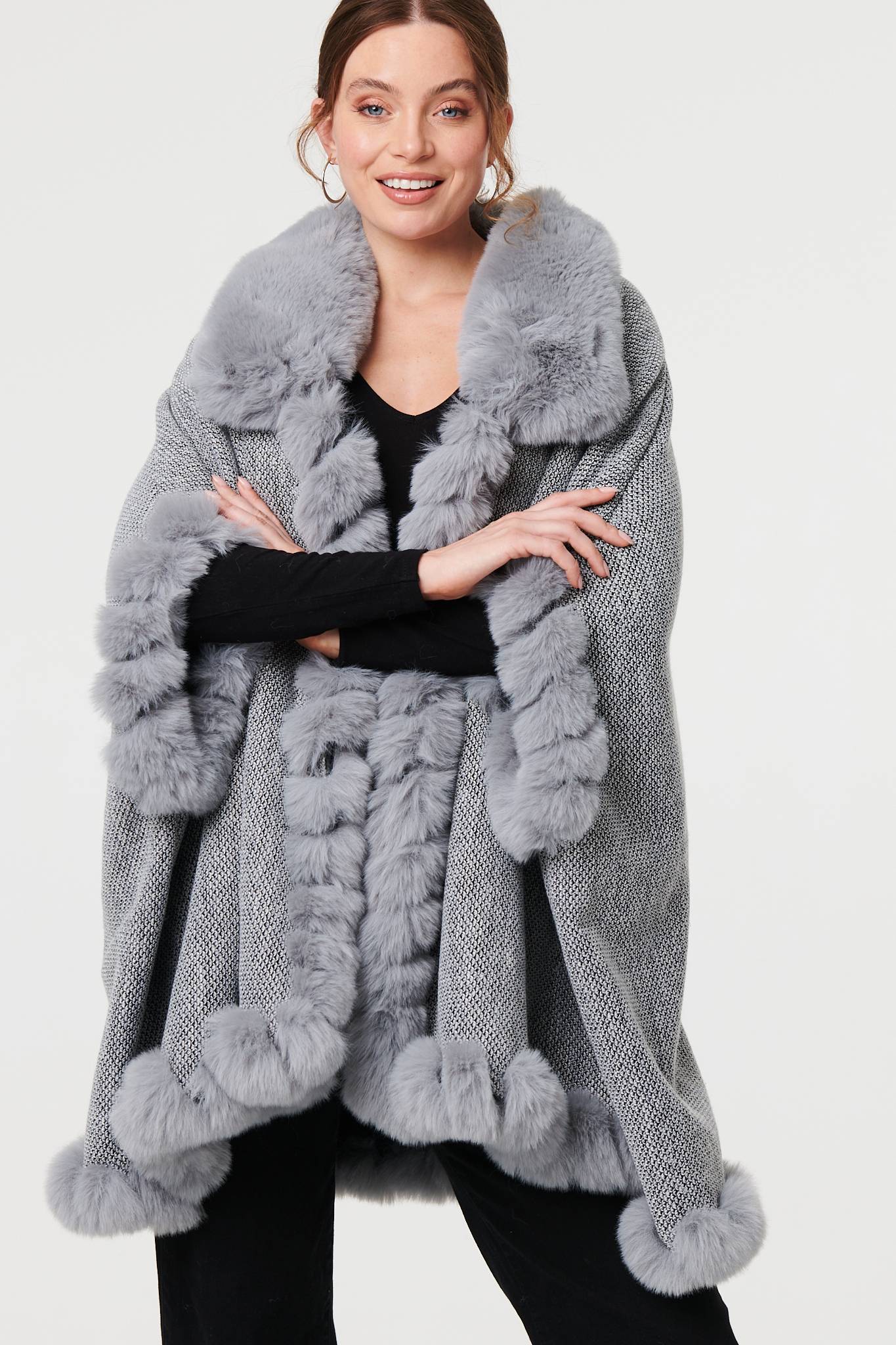 IORE イオレPONCHO COAT / CHARCOAL GRAY IORE PONCHO COAT / CHARCOAL GRAY