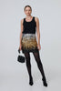 Black | Metallic Sequin Bodycon Mini Skirt
