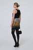 Black | Metallic Sequin Bodycon Mini Skirt
