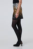 Black | Metallic Sequin Bodycon Mini Skirt
