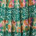 Green | Patchwork High Waist Maxi Skirt
