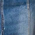 Blue | Washed Denim Split Hem Knee Length Skirt

