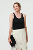 Beige | Butterfly Print Pleated Mesh Midi Skirt
