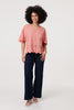 Pink | Broderie Anglaise Angel Sleeve Blouse
