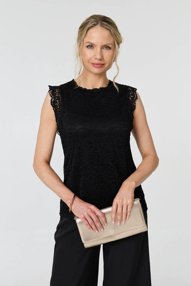Black Lace Tops | Lace Tops | Izabel London Black Lace Tops | Lace Tops | Izabel London