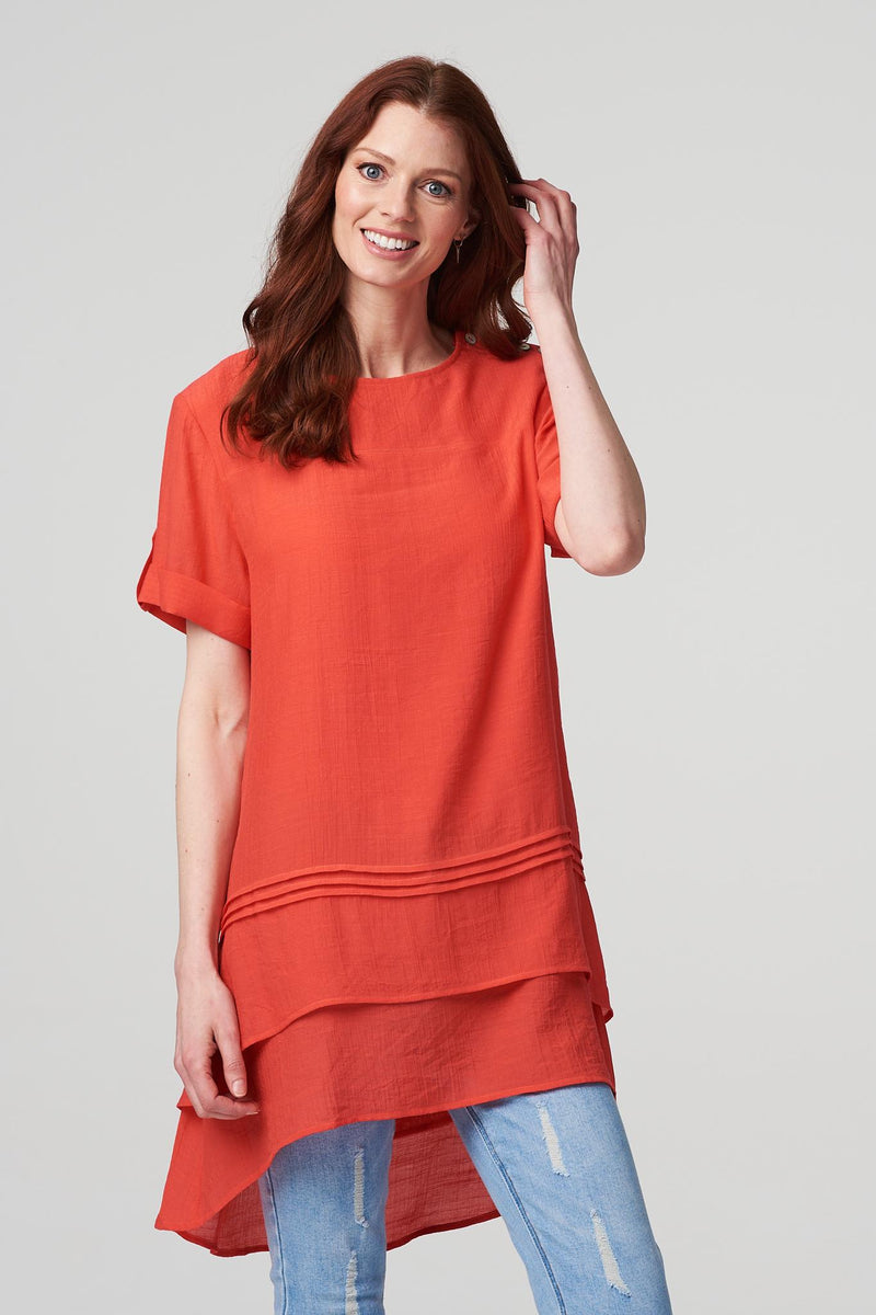 Ladies longline best sale tops