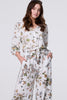 Beige | Butterfly Print Long Sleeve Shirt