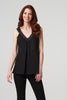 Black | Lace Detail Cami Strap Top