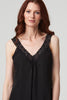 Black | Lace Detail Cami Strap Top