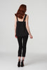 Black | Lace Detail Cami Strap Top