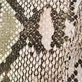 Green | Snake Print Sleeveless Curve Hem Top
