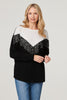 Black And White | Colour Block Lace Sweater