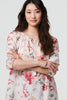 Pink | Floral Lace Trim Bardot Neck Blouse
