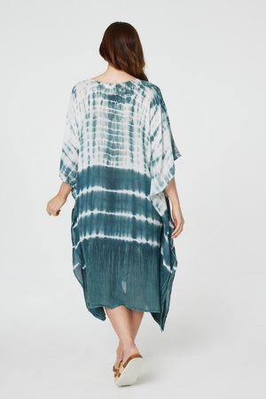 Teal | Tie Dye Relaxed Tunic Blouse
