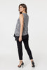 Black | Printed Asymmetric Sleeveless Tunic TopBlack | Printed Asymmetric Sleeveless Tunic Top