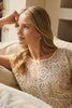 Ivory | Lace Crochet Detail Cap Sleeve Top