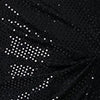 Black | Semi Sheer Sparkly Long Sleeve Blouse
