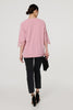 Pink | Lace Detail 3/4 Sleeve Blouse
