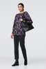 Purple | Floral Print Relaxed Long Sleeve Top
