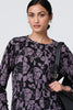 Purple | Floral Print Relaxed Long Sleeve Top
