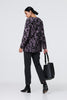 Purple | Floral Print Relaxed Long Sleeve Top
