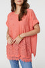 Coral | Broderie Anglaise Oversized Blouse