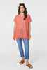 Coral | Broderie Anglaise Oversized Blouse