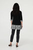 Black | Layered Ruffled Shirt Jumper Top

